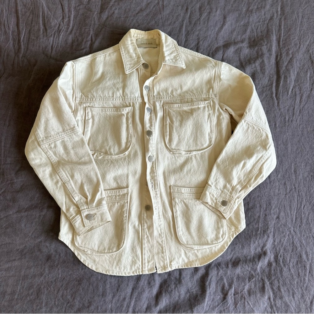 Shaina Mote Cream Utility Jacket/ Work Shirt - Women